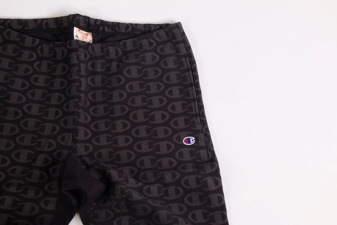 Champion Europe Premium - Allover C Logo Print Reverse Weave Jogger (Black) APPAREL 2 Champion Europe Premium - Allover C Logo Print Reverse Weave Jogger (Black) APPAREL