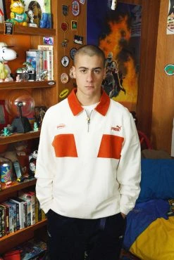 Puma X Butter Goods 1/4 Zip Pullover (Whisper White) New Arrivals