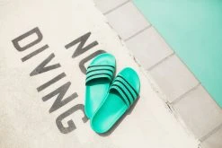Adidas Adilette (Hi Ress Green/ Core Black) SNEAKERS