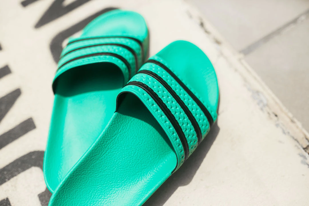 Adidas Adilette (Hi Ress Green/ Core Black) SNEAKERS 3 Adidas Adilette (Hi Ress Green/ Core Black) SNEAKERS