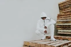 Adidas - ZNE Hoody (White/Black) APPAREL