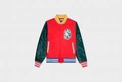 Billionaire Boys Club BBC - Letterman Jacket (Lollipop Red)
