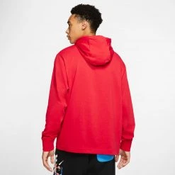 Nike NSW Club Hoodie (Red) APPAREL