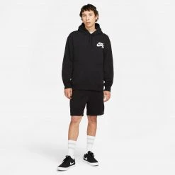 APPAREL Nike SB Icon Pullover Hoodie (Black/White)