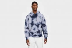Nike - Men's Court Heritage Dye Fleece Tennis Hoodie (Indigo Haze/White)