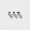 New Arrivals Nike Everyday Essential Ankle Socks (3 Pairs) (Grey/Black/Orange)