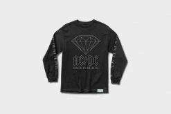 Diamond Supply CO. Diamond Supply Co X AC/DC - Back In Black LS Tee (Black)