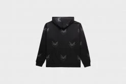 Diamond Supply CO. Diamond Supply Co X Ozzy Osbourne Hell Bat Allover Print Hoodie (Black) New Arrivals