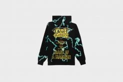 Diamond Supply CO. Diamond Supply Co X Ozzy Osbourne Mad Lightning Allover Print Hoodie