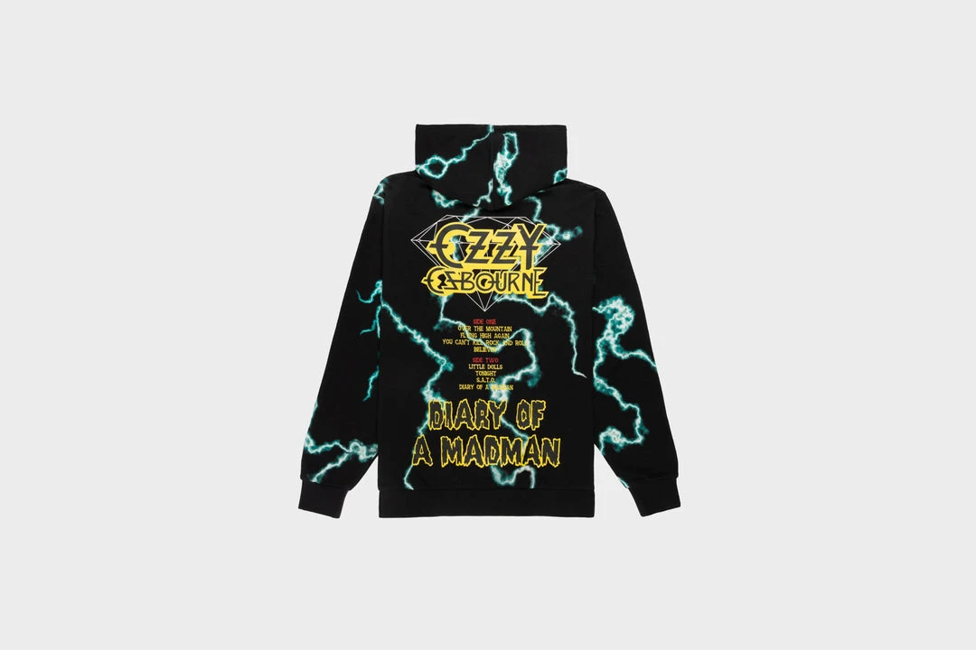 Diamond Supply CO. Diamond Supply Co X Ozzy Osbourne Mad Lightning Allover Print Hoodie 2 Diamond Supply CO. Diamond Supply Co X Ozzy Osbourne Mad Lightning Allover Print Hoodie
