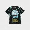 Diamond Supply CO. Diamond Supply Co X Ozzy Osbourne Mad Lightning Allover Print Tee (Black) New Arrivals