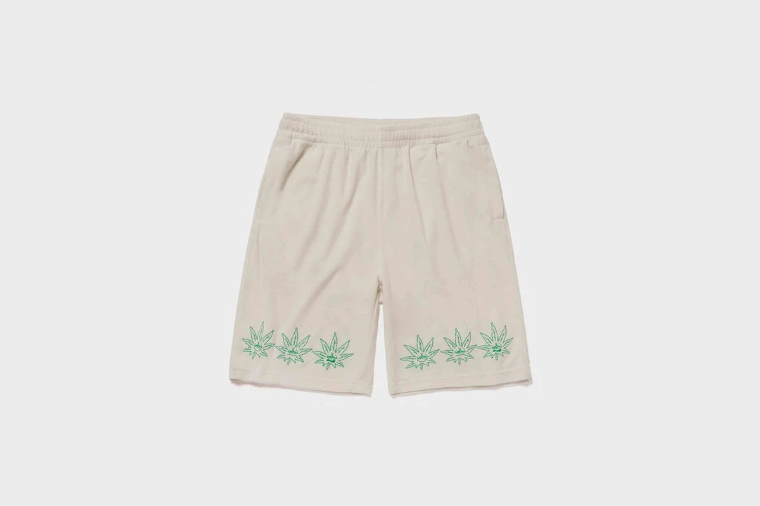 Huf - Green Buddy Terry Cloth Short (Natural) 1 Huf - Green Buddy Terry Cloth Short (Natural)