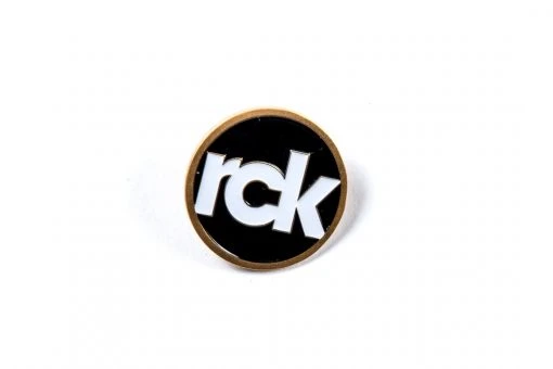Rock City Kicks RCK Circle Crest Pin (Gold/White/Black) ACCESSORIES