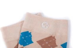 Arkansocks - Argyle State Of Mind (Bone/Slate-Brown)