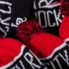 47 Brand RCK X 47 - Travelers Calgary Cuff Knit (Black/White/Red) HEADWEAR