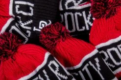 47 Brand RCK X 47 - Travelers Calgary Cuff Knit (Black/White/Red) HEADWEAR