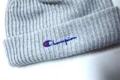 Champion - Script Logo Beanie (Oxford Grey) HEADWEAR