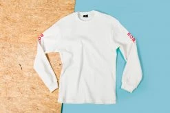 Born X Raised - Long Sleeve Crew Neck Tee (Cream)