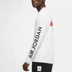 Jordan AJ4 Long Sleeve T-Shirt (White)