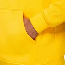 New Arrivals Jordan Essentials Fleece Pullover Hoodie (Tour Yellow)