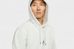 Jordan Essentials Statement Fleece Hoodie (Oatmeal Heather) New Arrivals