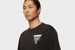 Nike APPAREL Jordan - Flight Essential Washed Graphic T-Shirt (Black)