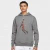 Jordan Jumpman Cross Hatched Print Hoodie (Grey) New Arrivals