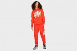 Jordan Jumpman Fleece Trousers (Chile Red/Black)