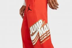 Jordan Jumpman Fleece Trousers (Chile Red/Black)