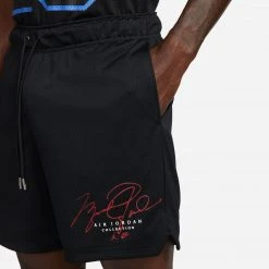 Jordan Men’s Essential Mesh Graphic Shorts (Black/Red) New Arrivals