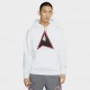 Jordan Winter Utility Men’s Fleece Pullover Hoodie (White/Barely Volt)
