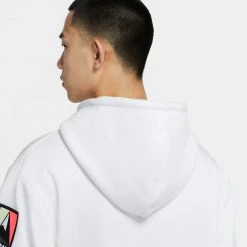 Jordan Winter Utility Men’s Fleece Pullover Hoodie (White/Barely Volt)