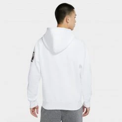 Jordan Winter Utility Men’s Fleece Pullover Hoodie (White/Barely Volt)