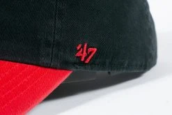 47 Brand HEADWEAR RCK X 47 - LR Travelers Clean Up Dad Hat (Black/ Red/ Blue)