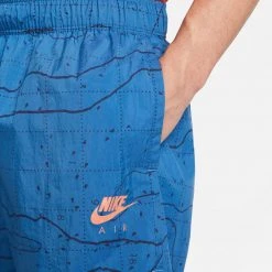 Nike Air Men’s Lined Woven Shorts (Dark Marina Blue/Madder Root)