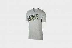 APPAREL Nike Block T-Shirt (Heather Grey/Black/Volt)