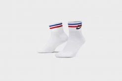 Nike Everyday Essential Ankle Socks (3 Pairs) (Black/Black/Game Royal/University Red)