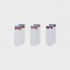 Nike Everyday Essential Ankle Socks (3 Pairs) (Black/Black/Game Royal/University Red)