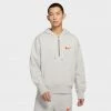 New Arrivals Nike French Terry 1/2 Zip Pullover Hoodie (Grey/Heather)
