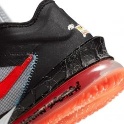 Nike Lebron XVIII Low (White/Bright Crimson-Black) SNEAKERS