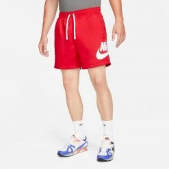 Nike Men's Woven Flow Shorts (University Red/Black)