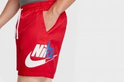 Nike Men's Woven Flow Shorts (University Red/Black)