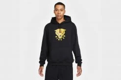 Nike SB Graphic Skate Hoodie (Black/Dark Sulfur/White)