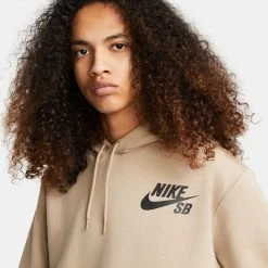 Nike SB Icon Pullover Hoodie (Khaki/Black) New Arrivals