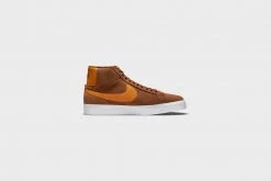Nike SB Zoom Blazer Mid (Pecan/Light Curry-Pecan-White) New Arrivals