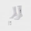 New Arrivals Nike SNKR Sox (White/Black) (2 Pack)