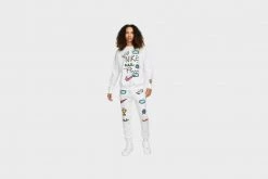 Nike Sportswear Club Doodles French Terry Crewneck (White)