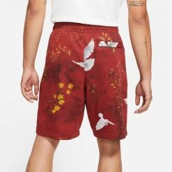 Nike Sportswear Club French Terry Shorts (Dark Cayenne)