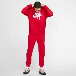 APPAREL Nike Sportswear Club Hoodie (Red/White)