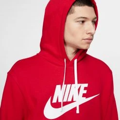 APPAREL Nike Sportswear Club Hoodie (Red/White)